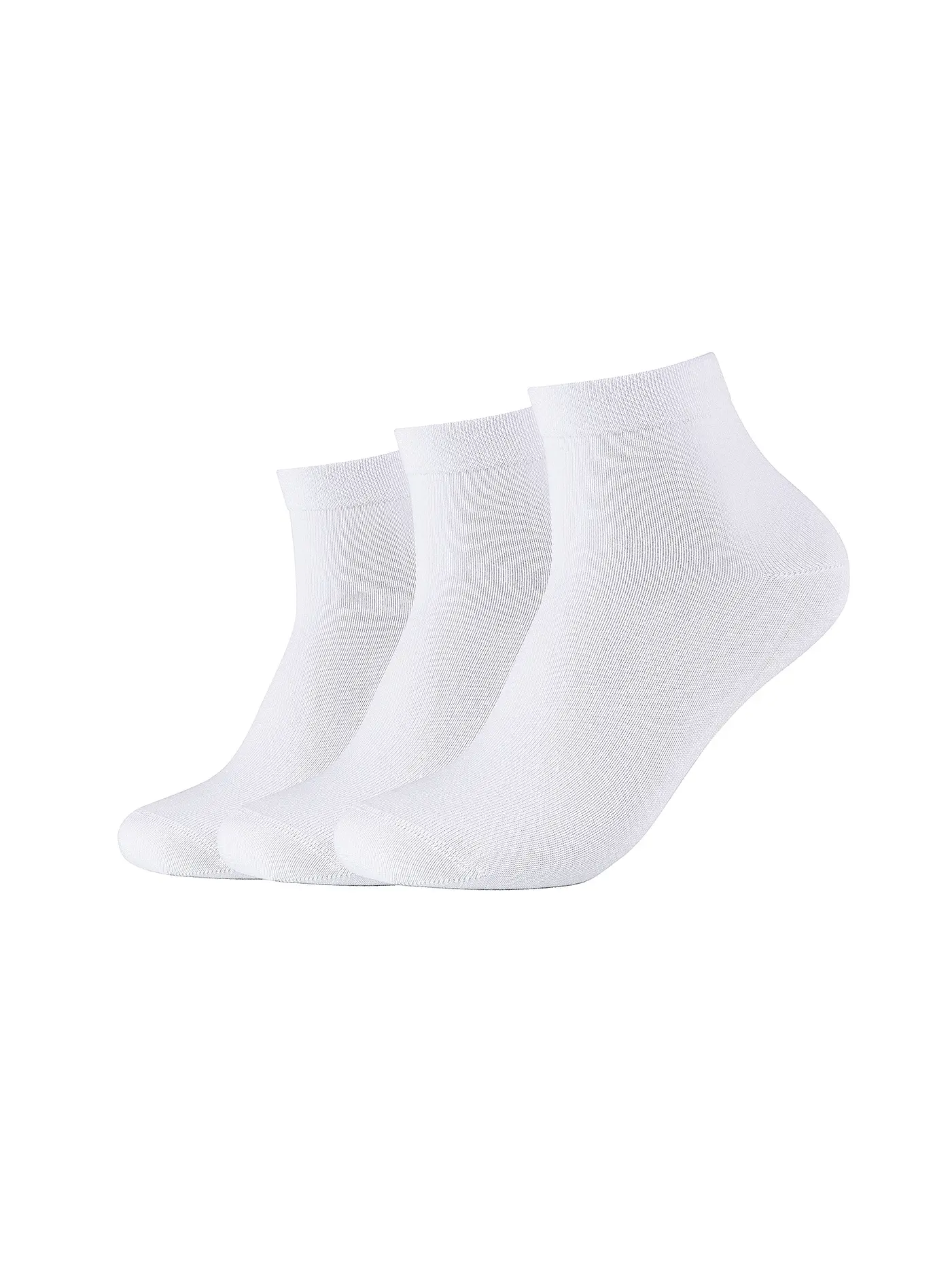 CAMANO | Quartersocken 3er Pkg. | weiss